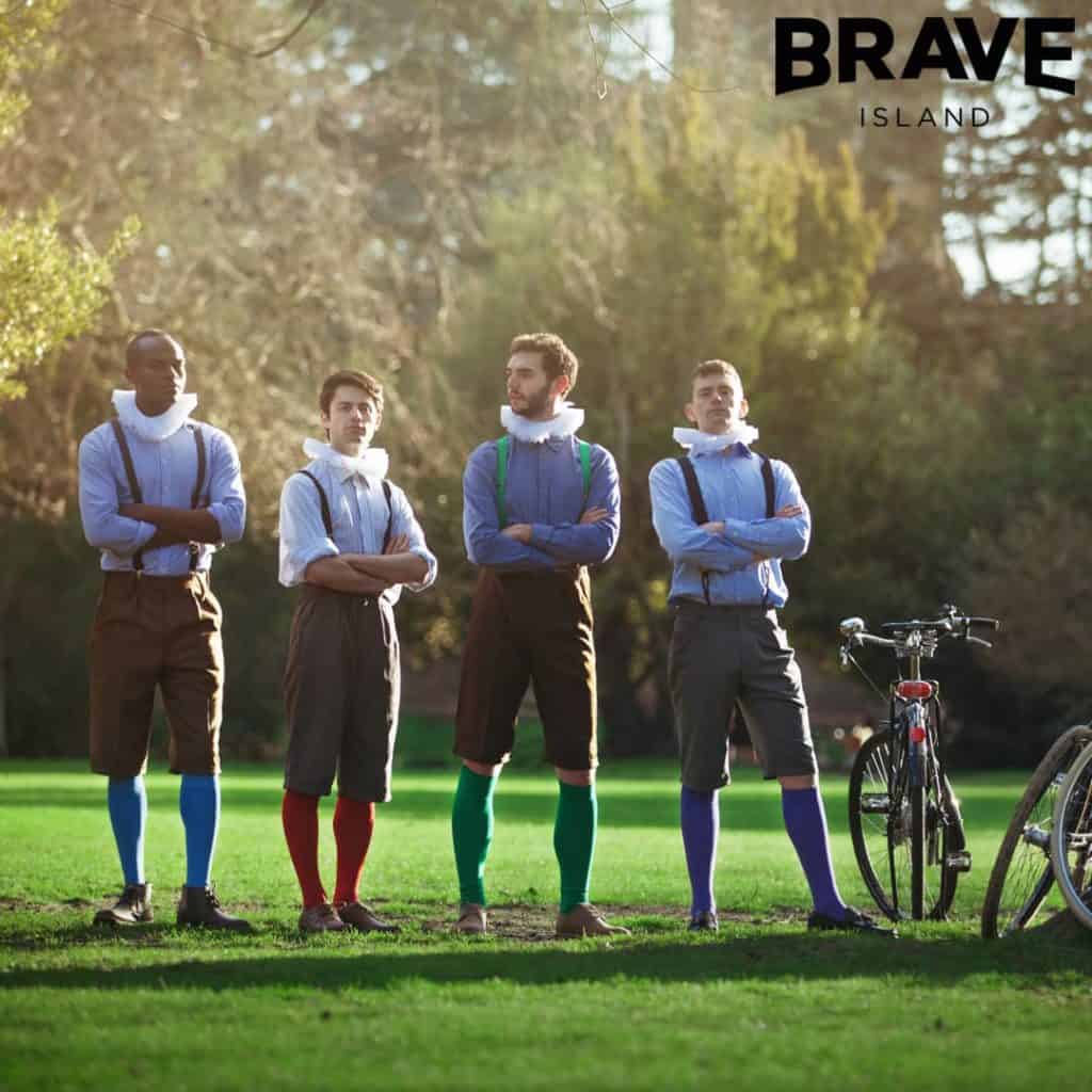 Cast of The HandleBards in costume for Twelfth Night