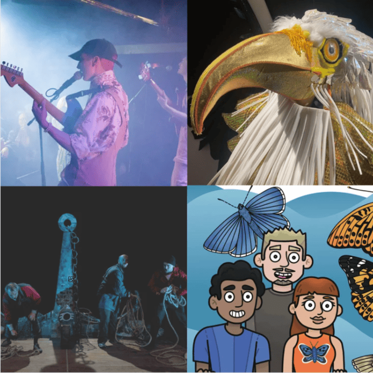collage of four photos of the march opportunities